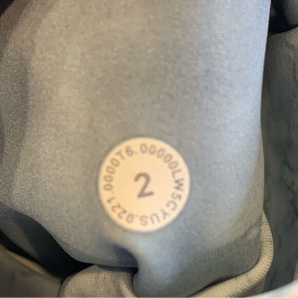 Lululemon Fast and Free Tight 25" *Nulux City Grit White Blue Fog Size 2 - Picture 7 of 9